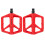 Fietspedalen Dubbelgelagerde reflecterende strips-Rood 1