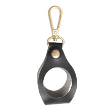 Support de balle de Golf en cuir PU étanche, avec-Noir