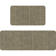 Boho Kitchen Mat Set of 2 – Non-Slip Washable Runner Rugs