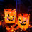 LED Halloween Candy Bag – Orange Polyester Reusable Bucket 1