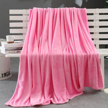 Super Soft Micro Plush Throw Blanket 70x100cm Pink