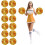 12 Μεταλλικά πομ πομ για cheer – 26cm & 30cm, πλαστικό PET, 1
