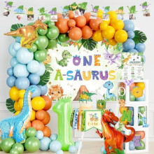 Dinosaur 1st Birthday Decoration Kit