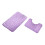 Bathroom Rug Set of 2 Pebble Pattern Memory Foam 1