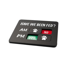 Cats Dog Feeding Reminder Sign Acrylic Pet Feeding Reminder-C