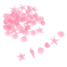 100Pièces Sable Résine Rose Pour Jardin Aquarium