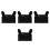 4Pcs Nylon Motorcycle Handlebar Covers Waterproof Sun Protection Black 1