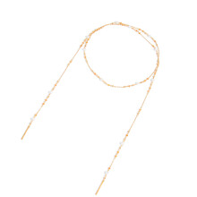 Modeinspirierte elegante Layering-Halskette mit-01 Gold 7481