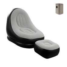 Dauerhaftes Komfortsofa mit integriertem Radio-Inflator,-Schwarz