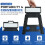 Folding Step Stool 15 Inch  Lightweight Heavy Duty Strong Plastic Stool With Easy Carry Handle Portable Footstool 5