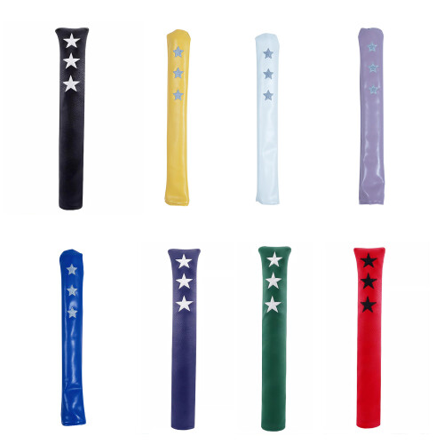 Star Pattern Golf Alignment Stick Cover PU Leather-Royal Blue. 1