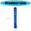 Waterproof Alignment Stick Cover Star Pattern PU Club-Yellow 4