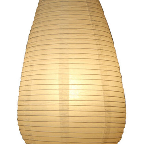 Nordic Paper Table Lamp – Warm White, E14, Long Shape 1
