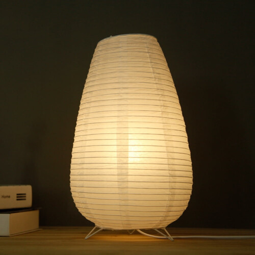 Nordic Paper Table Lamp – Warm White, E14, Long Shape 2