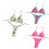 Dames bloemenprint driehoekig stringbadpak-roze luipaard L 3