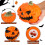 LED Pumpkin Lantern Decoration - Orange Plastic, 17cm 3