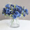 4 Navy Blue Silk Rose Bushes 12 in 1