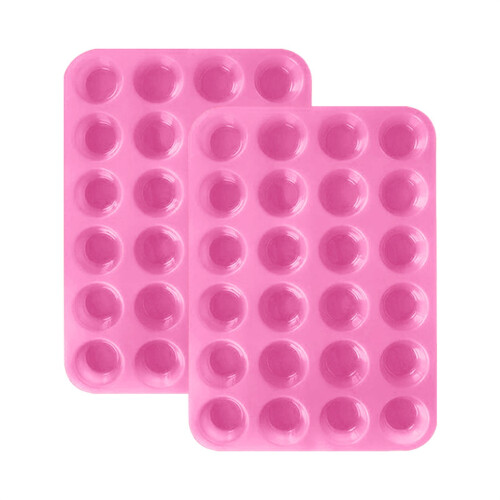 Silikon mini-muffinsform, 24 kopper, nonstick