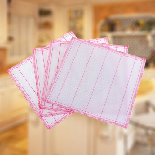 Geschirrtücher aus Baumwolle mit Polyestergewebe, 5er-Pack