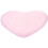 Heart-Shaped Fluffy Floor Mat Pink 30 x 40 cm 1