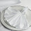 50 White Satin Dinner Napkins 20" 1