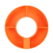 4-Compartment Silicone Snack Platter for Cup Holders