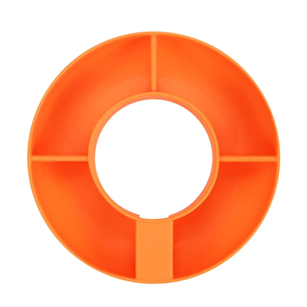 4-Compartment Silicone Snack Platter For Cup Holders 9306268193753