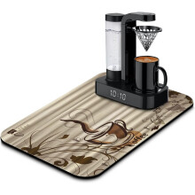 Koffiebarmat 19x12 inch, absorberende antislipmat voor op het aanrecht.