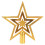 Gold Christmas Tree Topper Star 15 cm 1