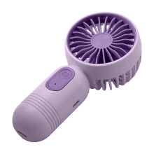 USB Rechargeable Handheld Fan Purple