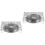 2Pcs Silver Portable Bbq Grill Stainless Steel Rustproof Easy Clean 3