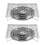 2Pcs Silver Portable Bbq Grill Stainless Steel Rustproof Easy Clean 4