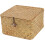 Wicker Storage Box with Lid, Square Stackable Basket, 20 x 1
