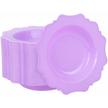 Verpakking van 60 witte wegwerp plastic kommen van 355 ml