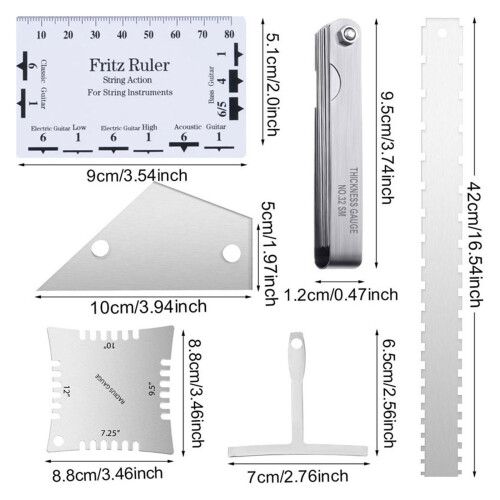 Guitar Measuring Guitar String Action Gauge Ruler Guitar String 2