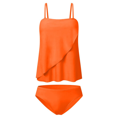 Strapless tankini-badpakken voor dames 2-delige-Blauwe M 2