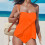 Strapless tankini-badpakken voor dames 2-delige-Blauwe M 4