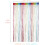 Grey Polyester String Curtain with Silver Glitter, 100 x 2