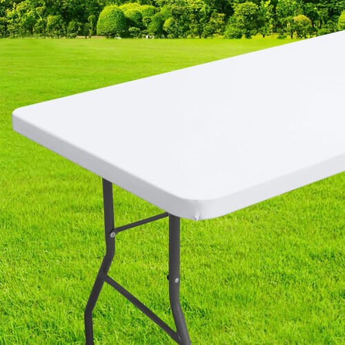 Elastic Picnic Tablecloth 30 x 48 in Navy Black Grey White 1