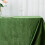 Velvet Rectangular Tablecloth 90 x 132 in Willow Green 3