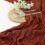 Beige Cheesecloth Table Runner 118 x 35.5 in 5
