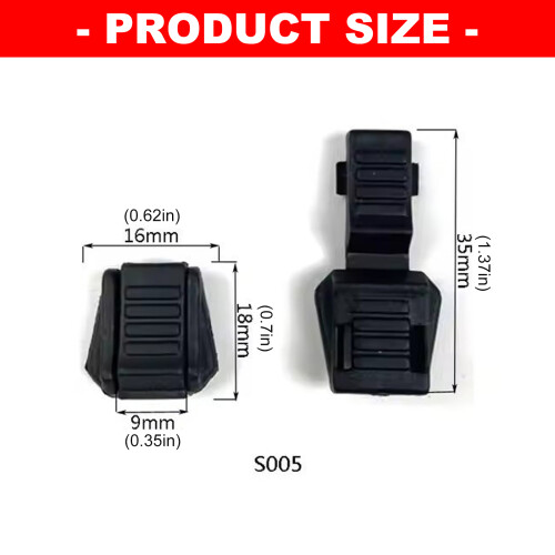5Pcs Light Weight Plastic Zippers End Clip With Smooth Surfaces 2