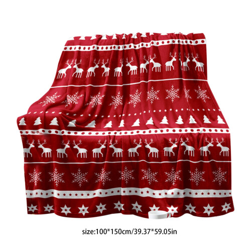 Plaid de Noël en flanelle imprimée 2