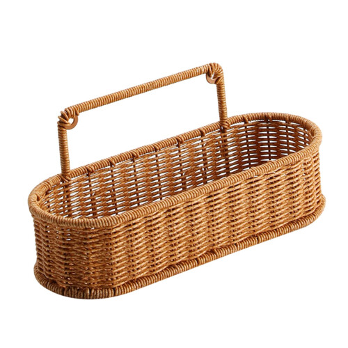 Oval Hanging Storage Basket – PP Rattan, Wall-Mount or 1