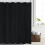 Black Waterproof Polka Dot Shower Curtain 152x183cm 4