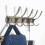 Metal Wall Coat Hook Rack with 5 Hooks 2