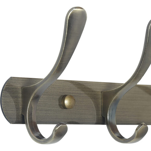 Metal Wall Coat Hook Rack with 5 Hooks 2