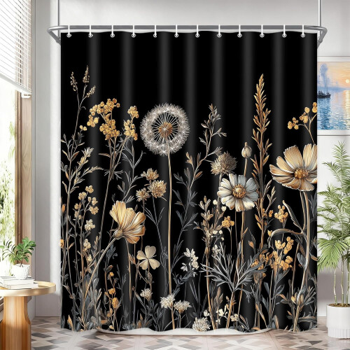 Christmas Shower Curtain 60x72in Waterproof Polyester 2