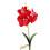 Triple Head Artificial Butterfly Orchid Flower, 25cm, Red 2