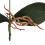 Triple Head Artificial Butterfly Orchid Flower, 25cm, Red 3